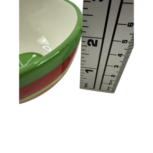 At Home Christmas Ornament/Snowflake Ceramic Chip Dip Bowl Set Iron Stand - Picture 15 of 16